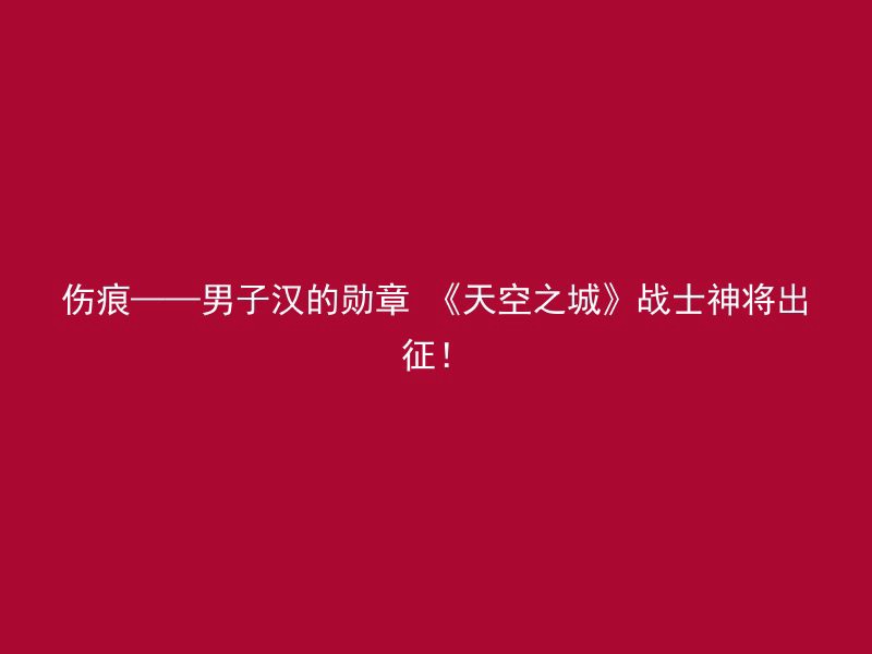 伤痕——男子汉的勋章 《天空之城》战士神将出征！