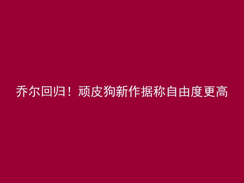 乔尔回归！顽皮狗新作据称自由度更高