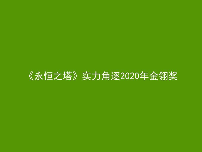 《永恒之塔》实力角逐2020年金翎奖