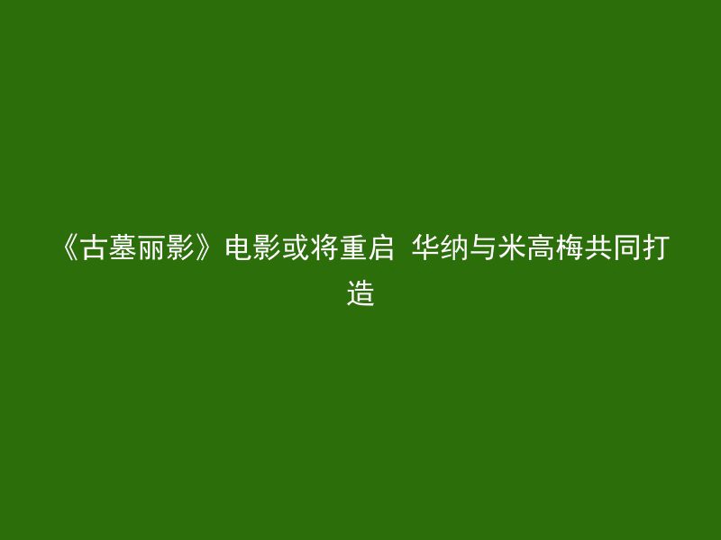 《古墓丽影》电影或将重启 华纳与米高梅共同打造