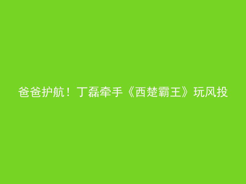 爸爸护航！丁磊牵手《西楚霸王》玩风投