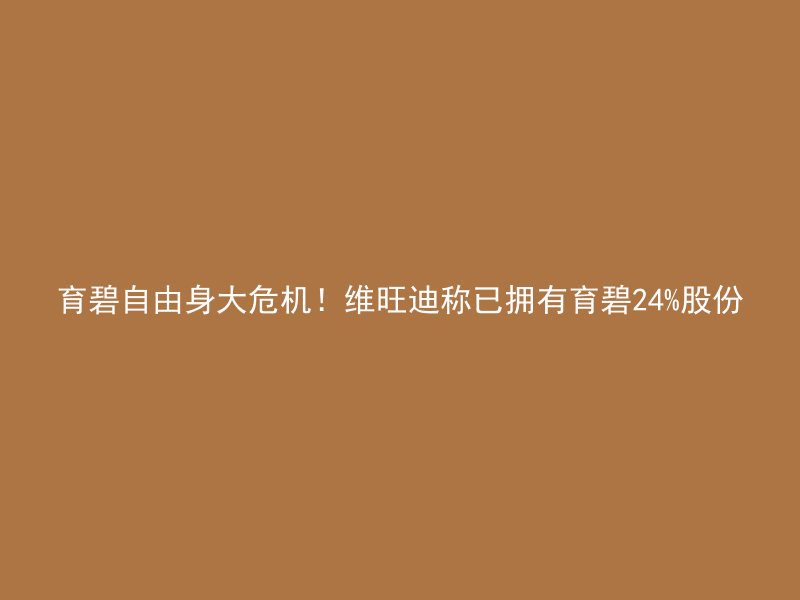 育碧自由身大危机！维旺迪称已拥有育碧24%股份