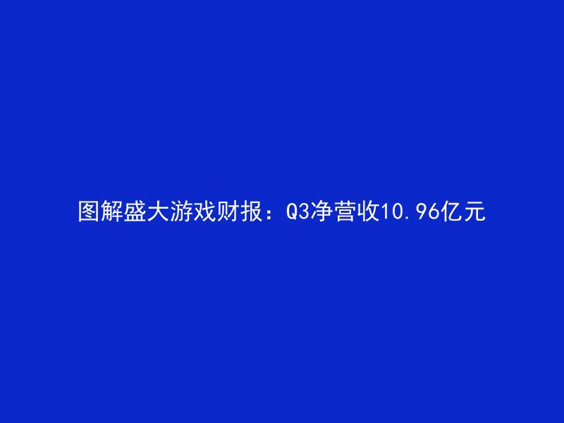 图解盛大游戏财报：Q3净营收10.96亿元